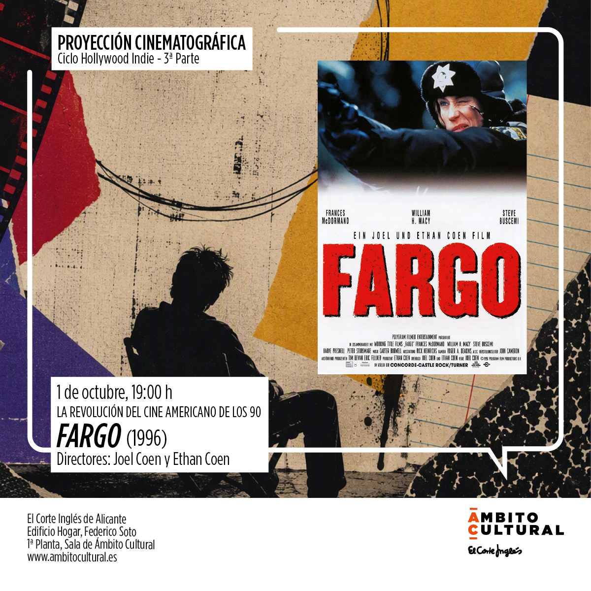 Ciclo Hollywood Indie, La revolución del cine americano de los 90 – III parte, Cuando el cine de autor se convirtió en referente - “Fargo” (1996) de los Hermanos Cohen